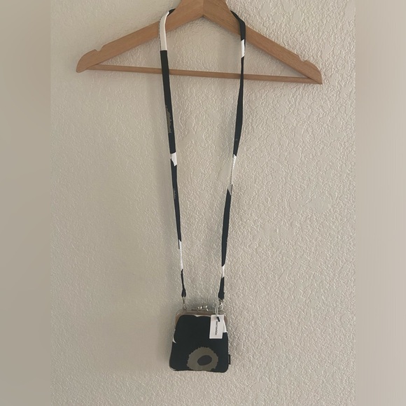 Marimekko Unikko Black Rimmi Purse Bag - Picture 2 of 6